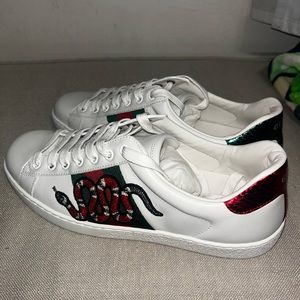 Gucci Ace Embroidered Snake